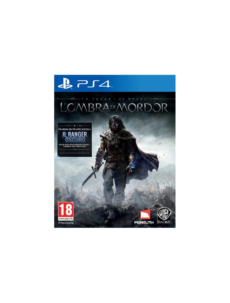 LA TERRA DI MEZZO - L'OMBRA MORDOR GIOCO RUOLO (RPG) PLAYSTATION 4