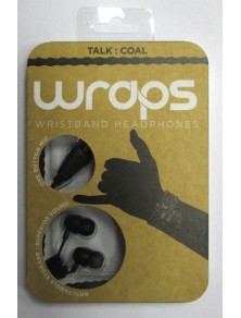 BB AURICOLARE WRAPS WRISTBAND NERO CUFFIE