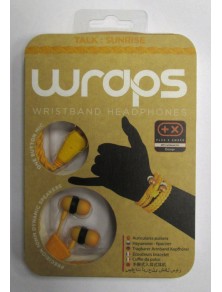 BB AURICOLARE WRAPS WRISTBAND ARANCIONE CUFFIE