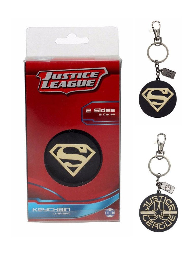 Sd Toys Jla Superman Golden Logo Metallo Portachiavi