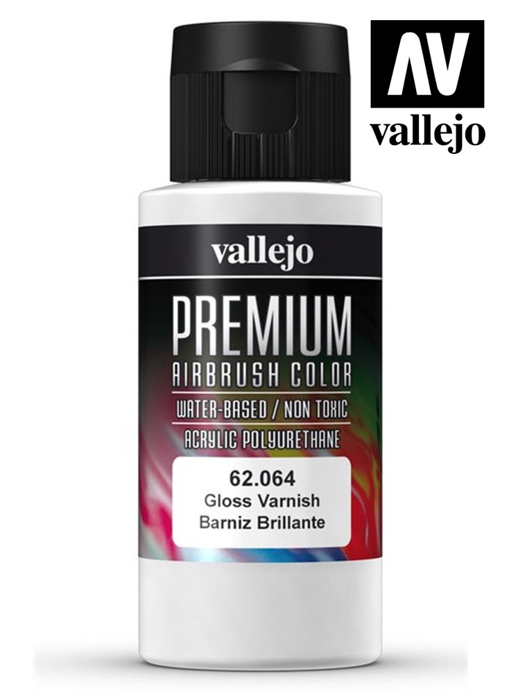 VALLEJO PREMIUM AIRBRUSH GLOSS VARNISH 62064 COLORI VALLEJO