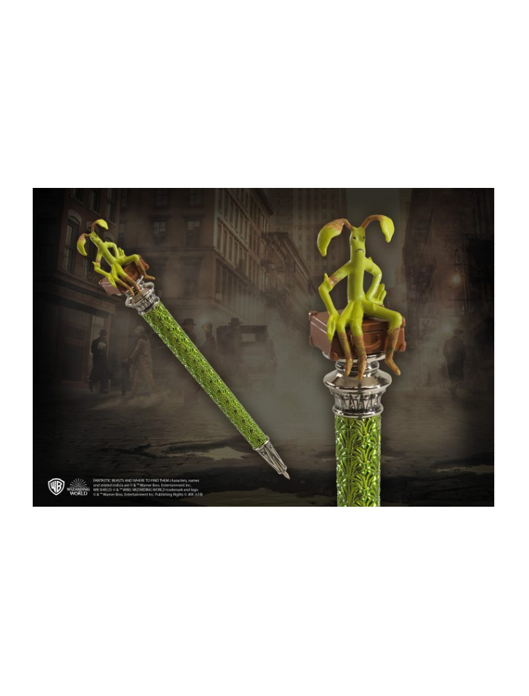 Animali Fantastici Penna Con Figura Bowtruckle In Cima Noble Collection