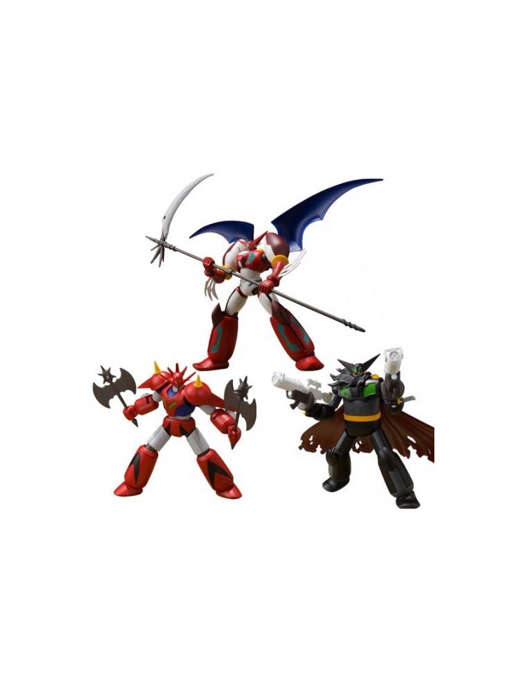 BANDAI SHOKUGAN SUPER MINIPLA GETTER ROBOT S.2 SET (3) MINI FIGURA