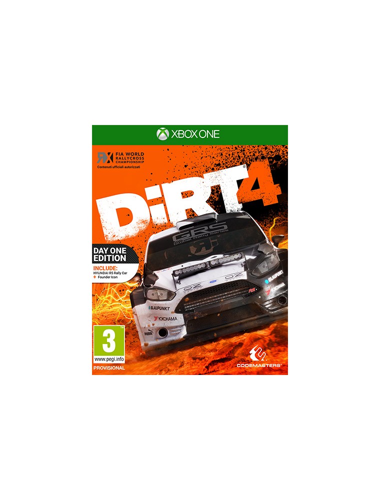 DIRT 4 DAY1 EDITION GUIDA/RACING - XBOX ONE