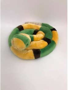 Peluche Serpente a sonagli arrotolato con suono dei sonagli