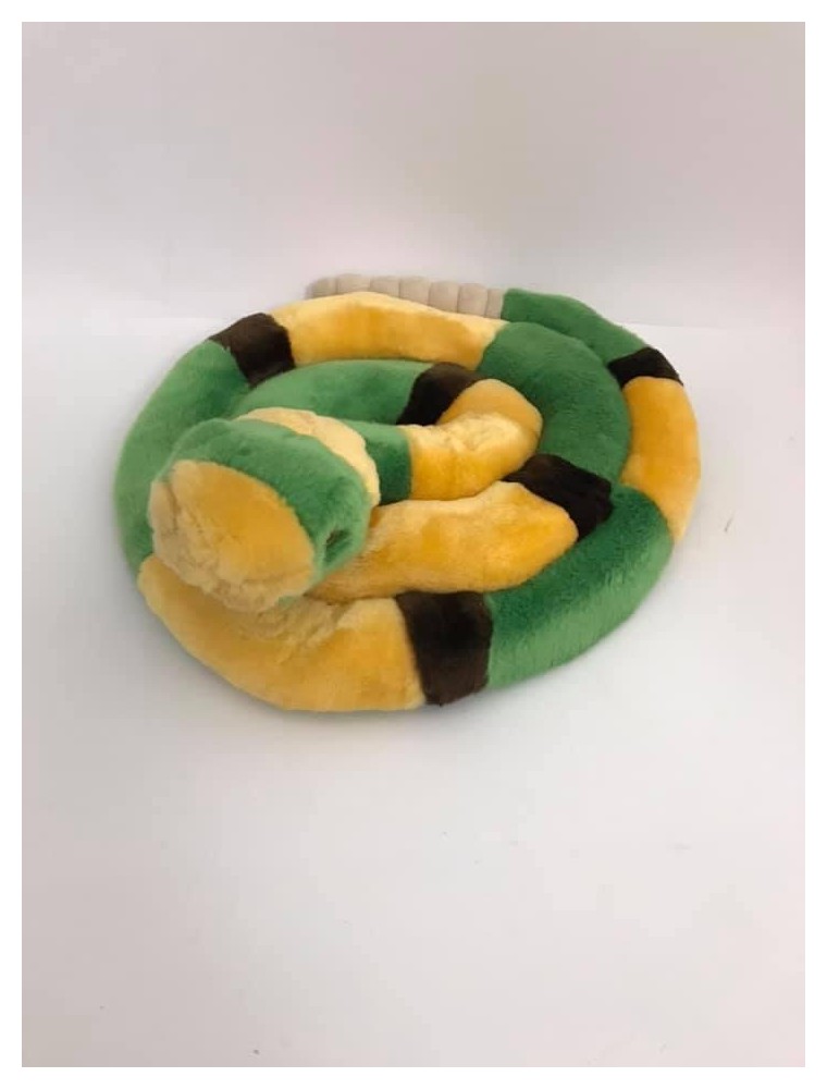 Peluche Serpente a sonagli arrotolato con suono dei sonagli