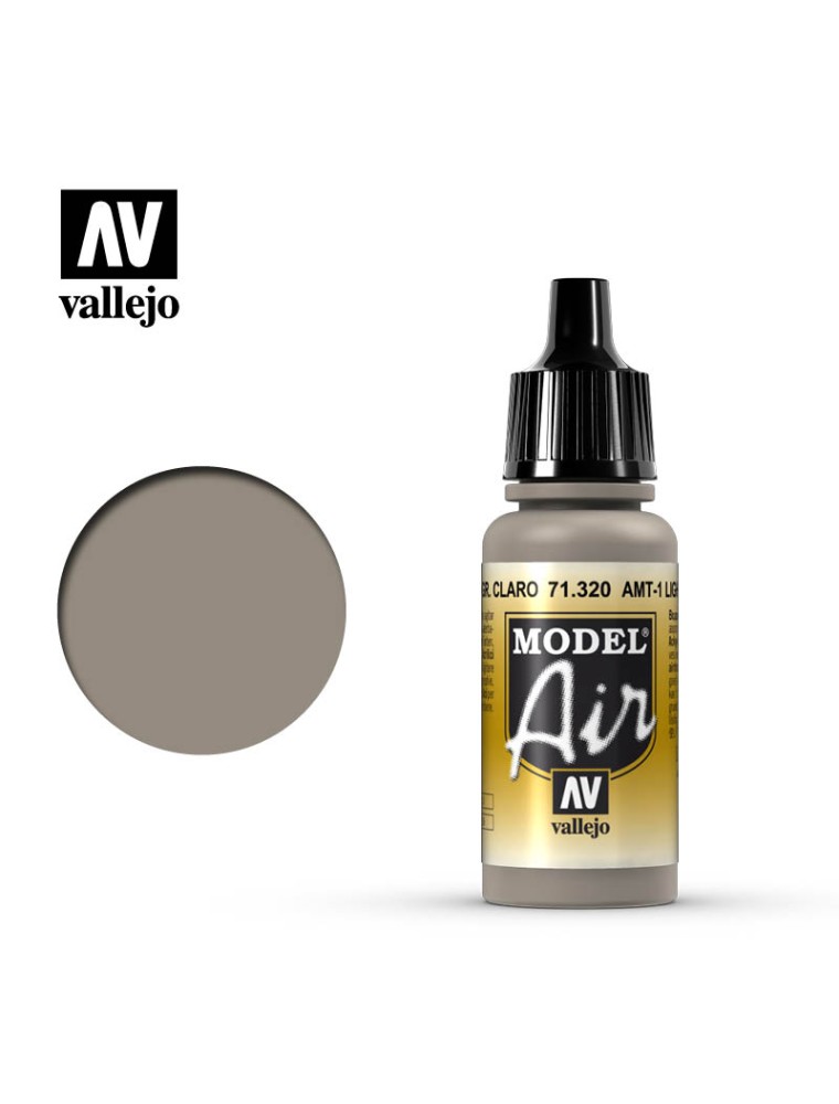 VALLEJO MODEL AIR AMT1 LIGHT GREY BROWN 71320 COLORI VALLEJO