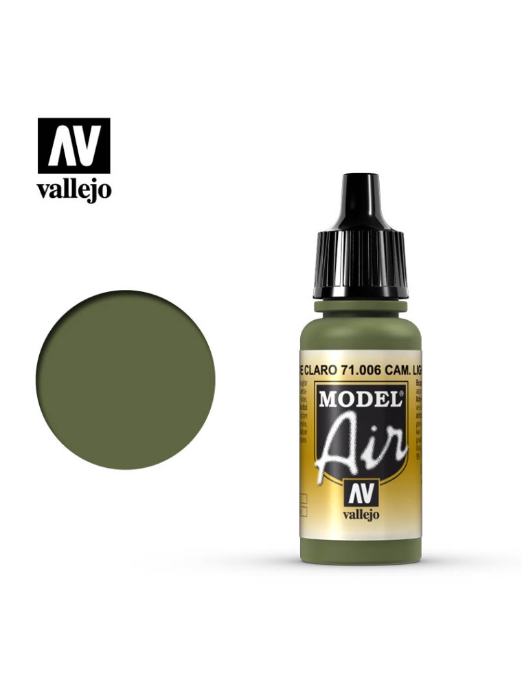 VALLEJO MODEL AIR LIGHT GREEN CHROMATE 71006 COLORI VALLEJO