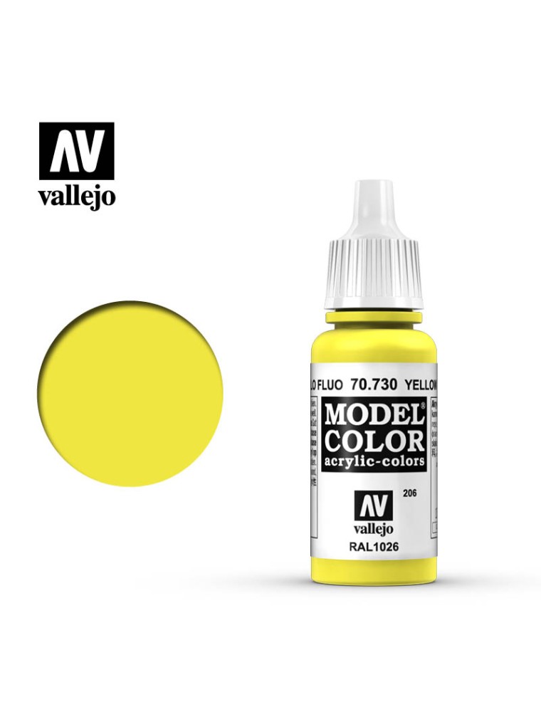 VALLEJO MC 206 YELLO FLUO 70730 COLORI VALLEJO