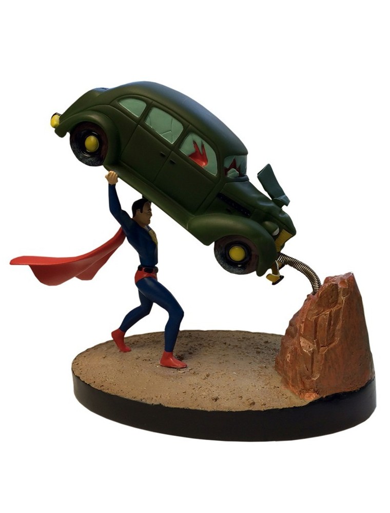 Statua Superman Action Comics Premium Motion 20 cm Factory Scatola Rovinata