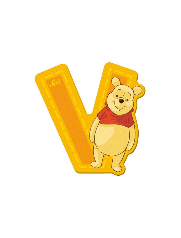 Trudi Sevi 82780 - Winnie The Pooh Letteraa V Adesiva 7 Cm