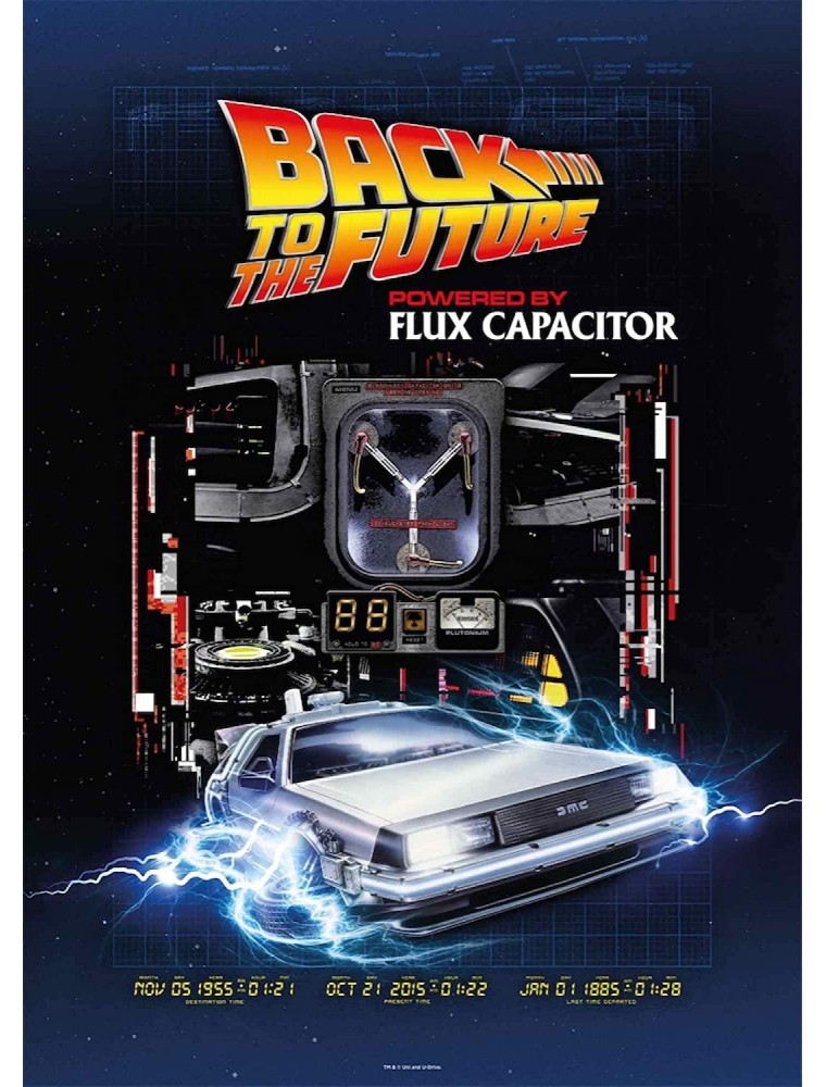 Ritorno Al Futuro Puzzle Delorean Flusso Canalizzatore 1000 Pezzi Sd Toys