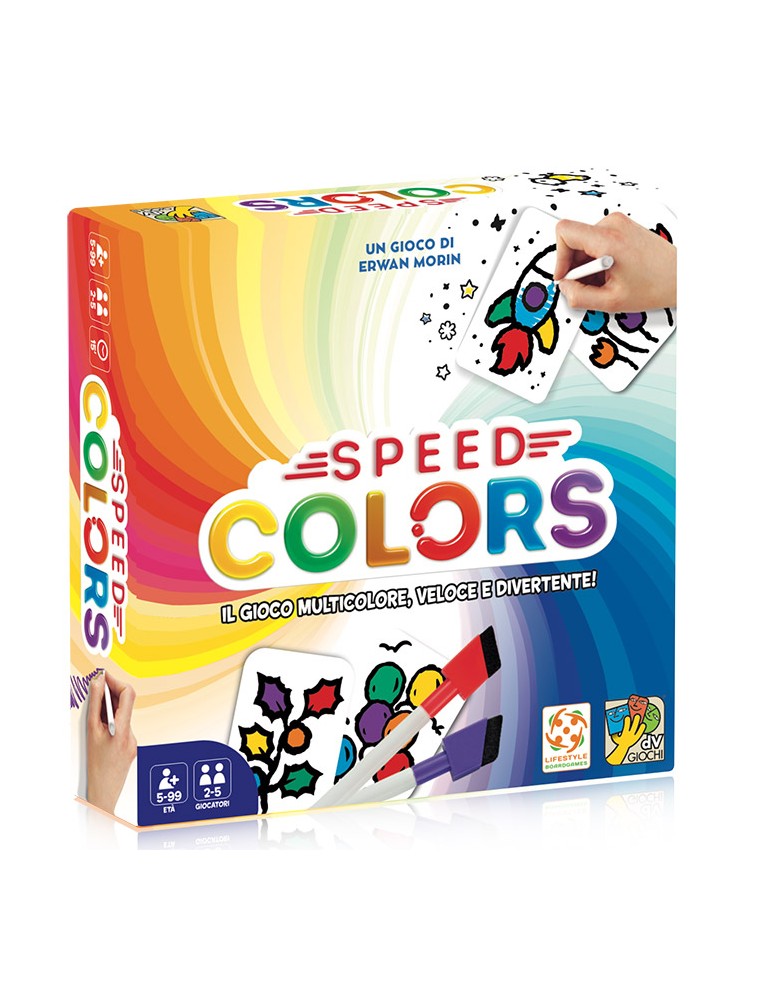 Speed Colors-Il Gioco di Carte da Colorare Gioco da Tavola