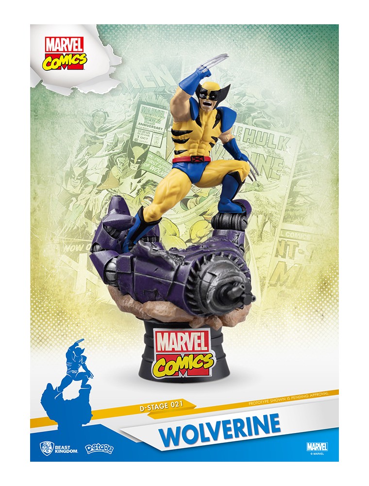 Wolverine Marvel Statua Wolverine D-Select Diorama Figura 15 cm Beast Kingdom