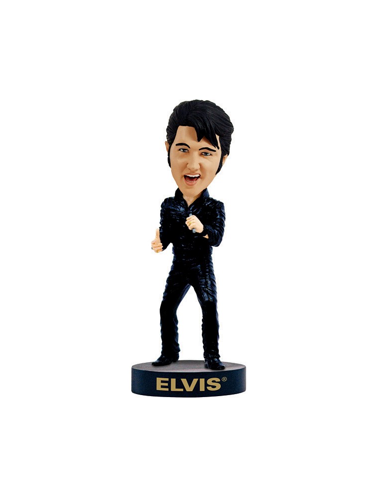 ELVIS BLACK LEATHER HK HEADKNOCKER ROYAL BOBBLES