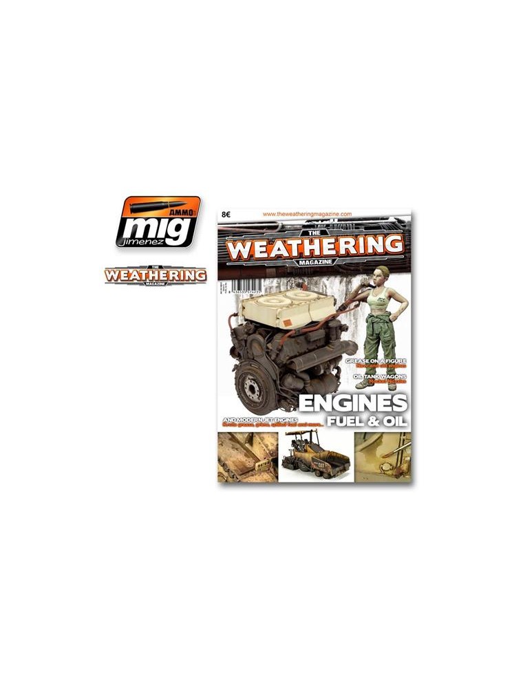 AMMO BY MIG JIMENEZ THE WEATHERING MAG 4 ENGINE GR ENG VER RIVISTA