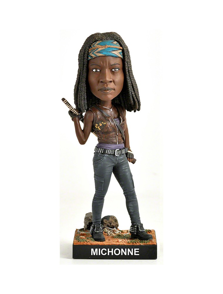 ROYAL BOBBLES THE WALKING DEAD MICHONNE BOBBLEHEAD HEADKNOCKER