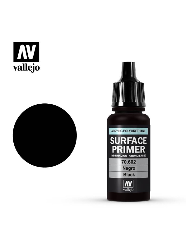 VALLEJO MODEL AIR 70602 SURF PRIMER BLACK COLORI VALLEJO