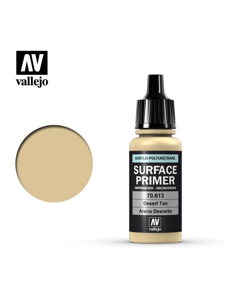 VALLEJO MODEL AIR 70613 SURF PRIMER DESERT TAN COLORI VALLEJO