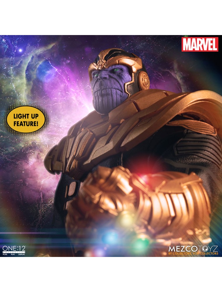 MEZCO TOYS ONE 12 COLL THANOS AF ACTION FIGURE