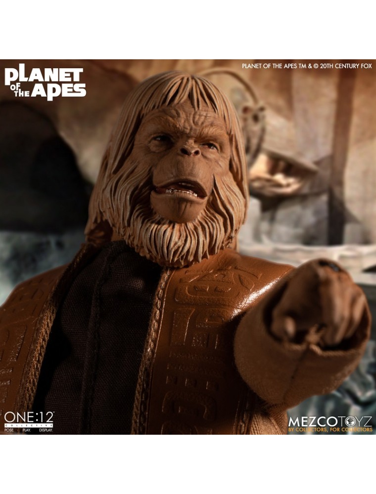 MEZCO TOYS ONE 12 COLL PLANET APES DR ZAIUS 1968 ACTION FIGURE