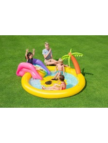 Piscina Isola del Sole con Scivolo Gonfiabile 237 x 201 x 104 cm Bestway 53071