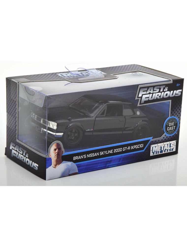 Fast & Furious Modellino Nissan Skyline 2000 GT-R di Brian Die Cast Scala 1:32 Jada Toys