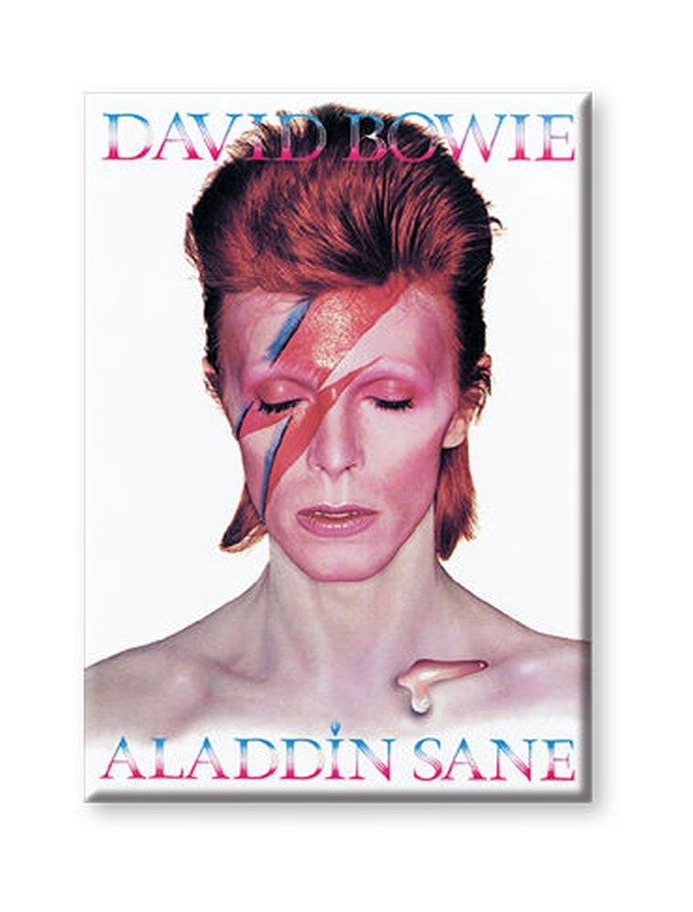 AQUARIUS ENT BOWIE ALADDIN SANE FLAT MAGNET MAGNETI