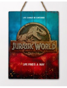 Doctor Da Collezionejurassic World Logo In Legno Poster Poster