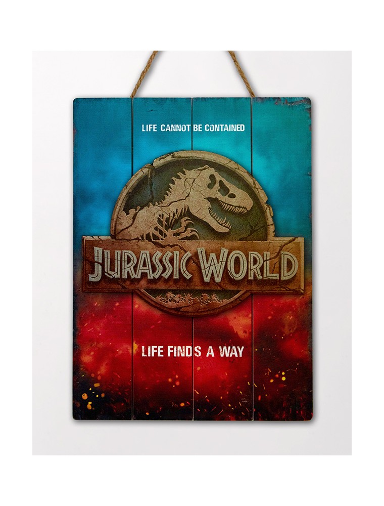 Doctor Da Collezionejurassic World Logo In Legno Poster Poster