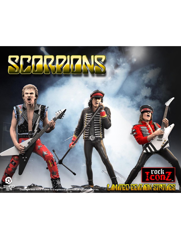 KNUCKLEBONZ ROCK ICONZ SCORPIONS BAND SET STATUA