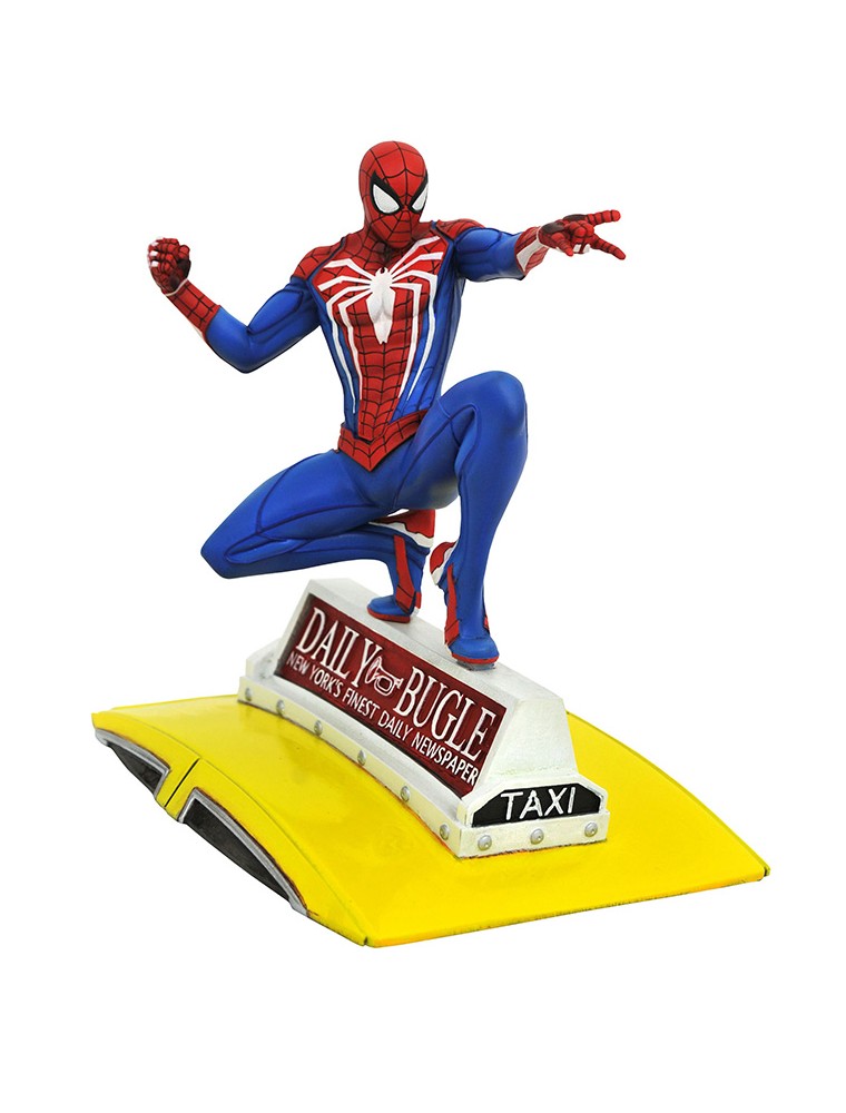 DIAMOND SELECT MG PS4 SPIDER-MAN ON TAXI STATUA