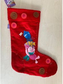 CALZA BEFANA CON BOTTONI WINNIE THE POOH PIMPI ADDOBBI DECORAZIONI NATALE Natale