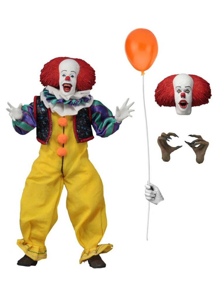 IT Movie 1990 Retro di Stephen King Statua Pennywise Figura 20 cm Neca