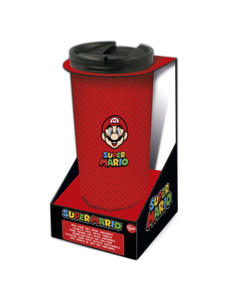 Nintendo Super Mario Bros Acciaio Inossidabile Bicchiere Da Caffè 425ml Stor