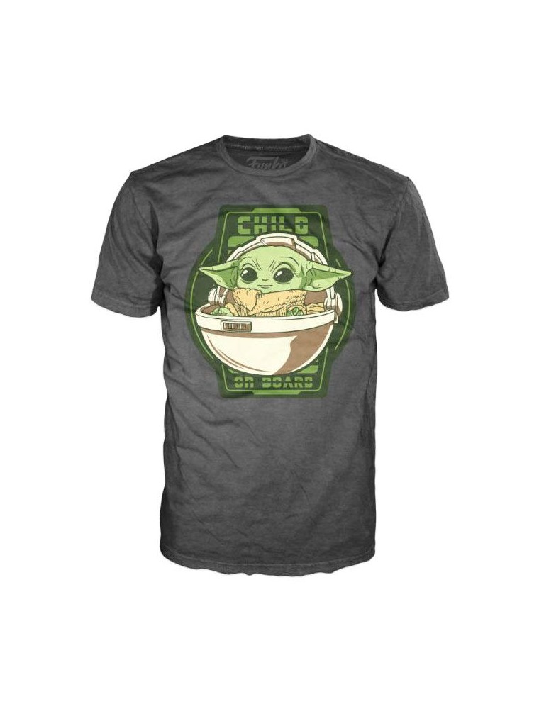 Star Wars Mandalorian Yoda The Bambino On Board T-shirt Funko