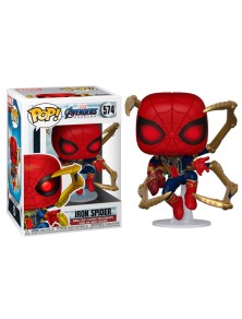 Marvel Avengers Endgame Funko Pop Figura Iron Spider Con Nano Gauntlet 9cm