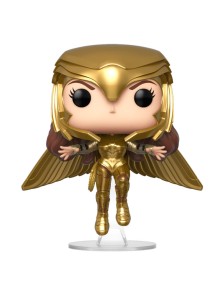 Dc Wonder Woman 1984 Funko Pop Heroes Vinile Figura Wonder Woman in Volo con Armatura Oro 9 cm