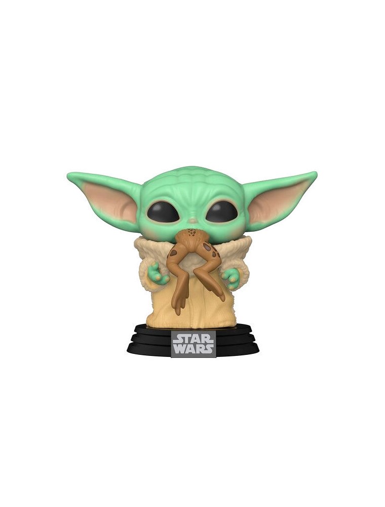 Star Wars Mandalorian Funko Pop Film Vinile Figura Yoda Bambino Con Rana 9 Cm