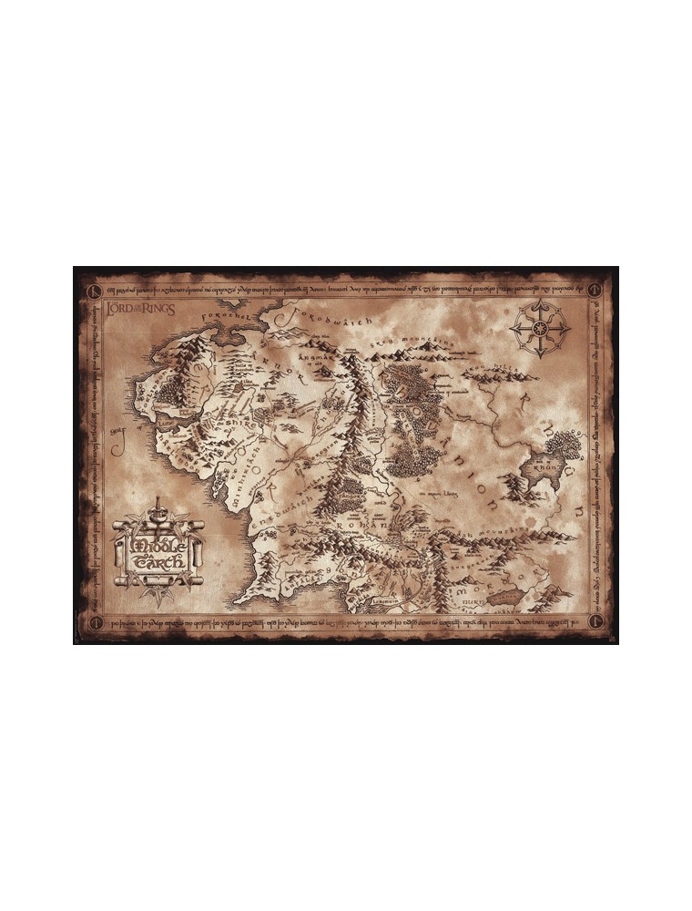 Il Signore Degli Anelli - Poster "map" (91.5x61)