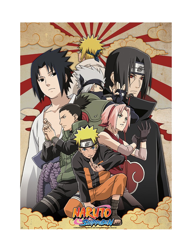 Naruto Shippuden - Poster "shippuden Group #2" (52x38)