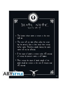 Death Note - Poster "rules"...