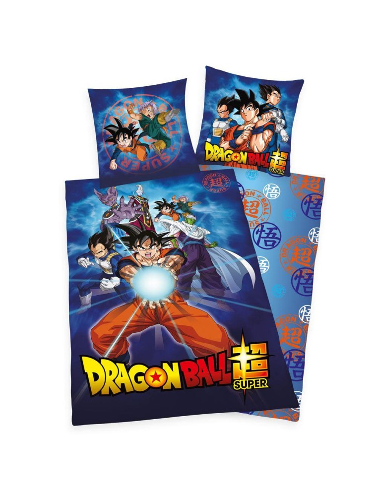 Dragon Ball Super Set Copripiumino Letto  135 x 200 cm Federa 80 x 80 cm