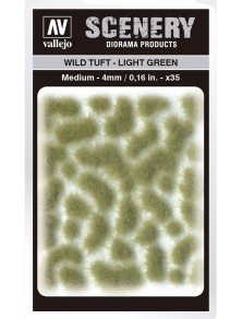 TUFT WILD SC407 LIGHT GREEN MEDIUM ACCESSORI PER MODELLISMO VALLEJO VALLEJO