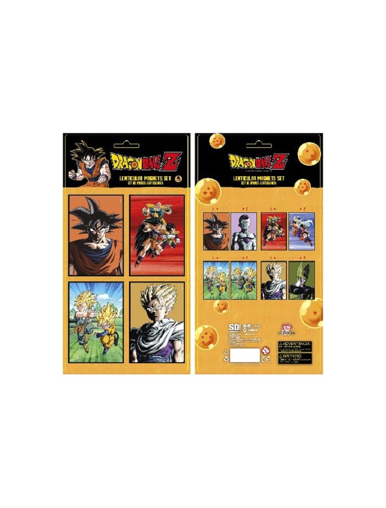 Dragon Ball Z 4 Lenticular Magneti Set Magneti Sd Toys