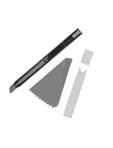 SLIM SNAP-OFF KNIFE & 10 BLADES ACCESSORI PER MODELLISMO VALLEJO