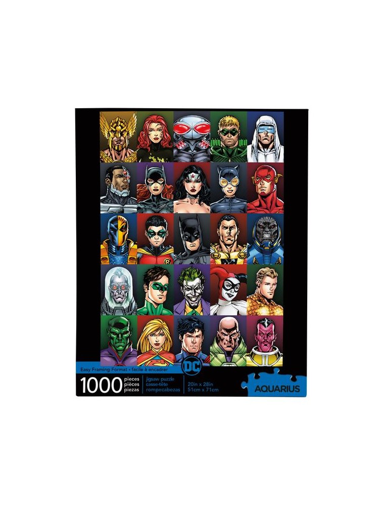 Dc Faces 1000  Pezzi Puzzle Puzzle Aquarius Ent