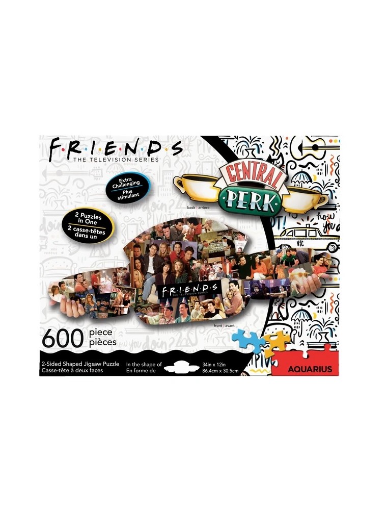 Friends 600  Pezzi 2 Sided Shaped Puzzle Puzzle Aquarius Ent