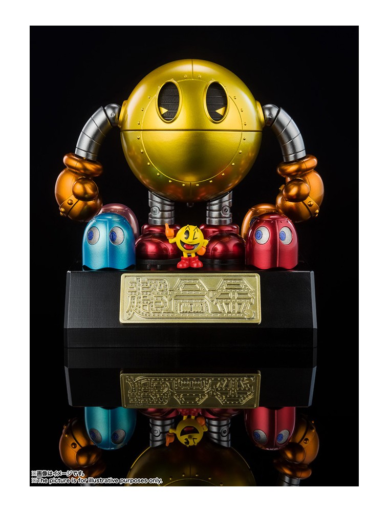 Pac-Man Statua Pac-Man DieCast Chogokin Tamashii Nations Figura 10cm Bandai