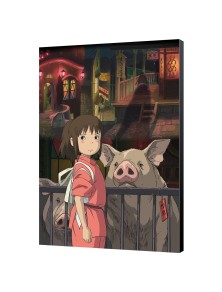 SPIRITED AWAY 35x50 WOOD PANEL POSTER STUDIO GHIBLI